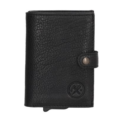 Hide & stitches paint rock safety wallet-Black
