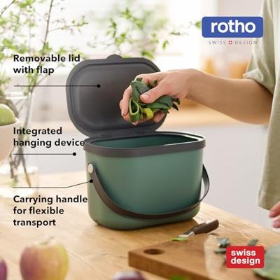 Rotho ALBULA Bio Afvalbakje 3.2L Blauw