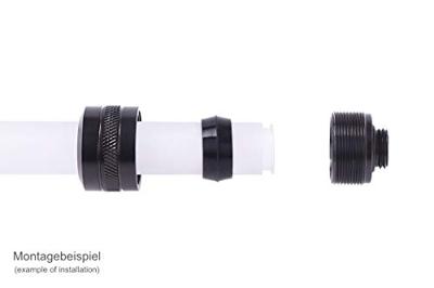 Alphacool Eiszapfen PRO 13 mm HardTube Fitting G1/4 - Deep Black verbinding