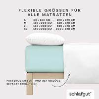 Schlafgut Schlafgut Pure Jersey Boxspring Hoeslaken S - 90x190 - 100x220 435 Petrol Light - thumbnail