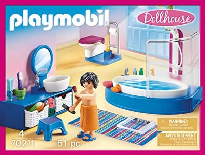 Playmobil dollhouse badkamer met ligbad - 70211 Playmobil dollhouse badkamer met ligbad - 70211