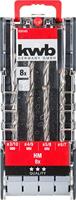 kwb 109145 Gereedschapsstaal Steen-spiraalboorset 8-delig 3 mm, 10 mm, 4 mm, 9 mm, 5 mm, 8 mm, 6 mm, 7 mm Cilinderschacht 1 set(s) - thumbnail