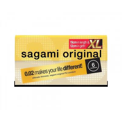 Sagami Original 0.02 Size XL (61mm) - Ultradunne Latexvrije Condooms - Copy 6 stuks