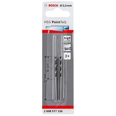 Bosch Accessoires 2X Metaalboor HSS Pointeq 2,5mm - 2608577156 Bosch Accessoires 2X Metaalboor HSS Pointeq 2,5mm - 2608577156