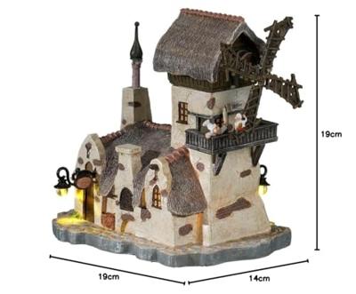 Lariekoekhuys werkt op batterijen l19xw14xh19cm Efteling kerst - Luville - thumbnail