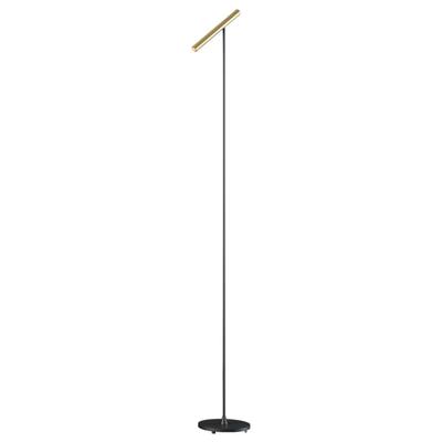 Artdelight Vloerlamp Kansas H 140 cm touch dimmer zwart mat goud