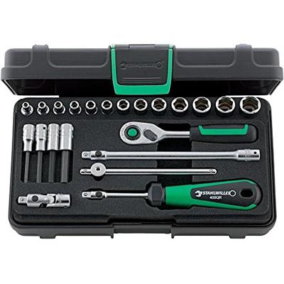 Stahlwille Dopsleutelset | 22-delig 1/4 inch | sleutelwijdtes 3,5-13 mm | aantal tanden 80 6-Kant | 1 stuk - 96011181 96011181 Stahlwille Dopsleutelset | 22-delig 1/4 inch | sleutelwijdtes 3,5-13 mm | aantal tanden 80 6-Kant | 1 stuk - 96011181 96011181