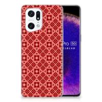 OPPO Find X5 Pro | TPU bumper | Batik Rood - thumbnail