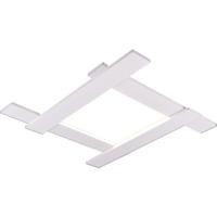 LED Plafondlamp - Plafondverlichting - Trion Balfy - 20W - Natuurlijk Wit 4000K - Vierkant - Mat Wit - Aluminium - thumbnail