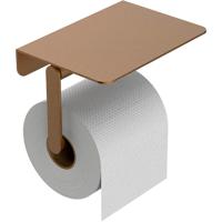 Wiesbaden Alonzo Toiletrolhouder met Planchet - Geborsteld Brons Koper - thumbnail