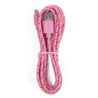 Hofftech Micro USB Nylon Oplaadkabel - Datakabel Android - 200 cm - thumbnail