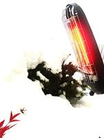 Mo-el Lucciola 1200 W Halogeen infraroodstraler 1200 W 6 m² Zwart - thumbnail