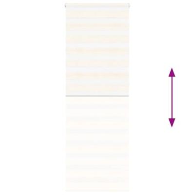 Zebra Blind 80x230 cm stofbreedte 75,9 cm polyester marmerbeige