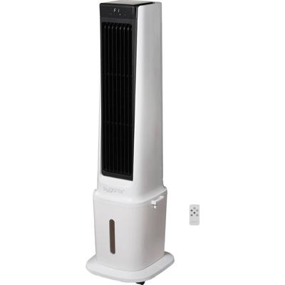 Sygonix Luchtkoeler 90 W (l x b x h) 300 x 325 x 1130 mm Wit Met afstandsbediening, Oscillerend, LED-display, Timer