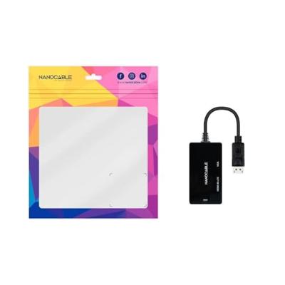 Adapter DisplayPort naar VGA/DVI/HDMI 3 en 1 NANOCABLE 10.16.3301-BK Zwart Adapter DisplayPort naar VGA/DVI/HDMI 3 en 1 NANOCABLE 10.16.3301-BK Zwart