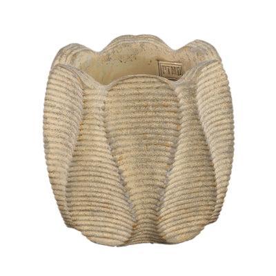 PTMD bloempot waxy hoog bruin 20 cm | 8 stuks