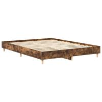 Bedframe zonder matras 140x200 cm spaanplaat gerookt eiken - thumbnail