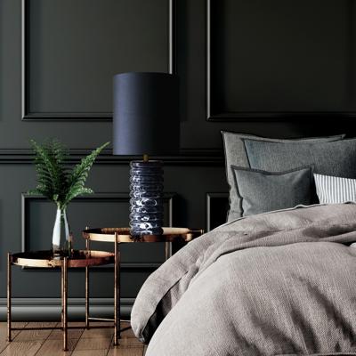 Artistiq Tafellamp 'Rosann' Marmer, kleur zwart