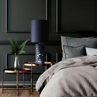 Artistiq Tafellamp 'Rosann' Marmer, kleur zwart - thumbnail