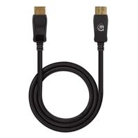 Manhattan DisplayPort Aansluitkabel DisplayPort-stekker, DisplayPort-stekker 3.00 m Zwart 353625 8K UHD DisplayPort-kabel - thumbnail