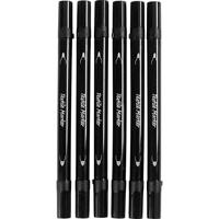 Creativ Company Textielstiften, lijndikte 2,3+3,6 mm, zwart, 6 stuk/ 1 doos - thumbnail