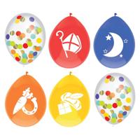 Haza Witbaard Ballonnenmix sint, 6st. - thumbnail