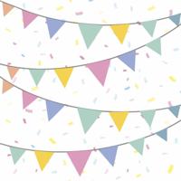 Duni Servetten Flags 33x33cm - thumbnail