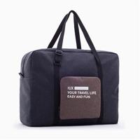Opvouwbare vrouwen reizen tas Unisex bagage reizen handtassen waterdichte reistas grote capaciteit tas (zwart) - thumbnail