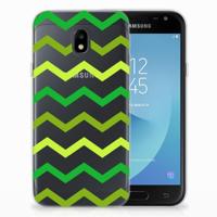 Samsung Galaxy J3 2017 | TPU bumper | Zigzag Groen - thumbnail