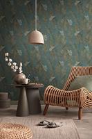 Livingwalls Metropolitan Stories. Travel Stories - Petrol - Floral - 392183 - thumbnail