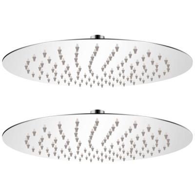 VidaXL Regendouchekop 2 st rond 25 cm roestvrij staal VidaXL Regendouchekop 2 st rond 25 cm roestvrij staal