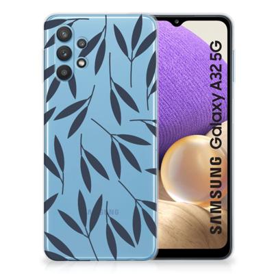Samsung Galaxy A32 5G | TPU Case | Leaves Blue