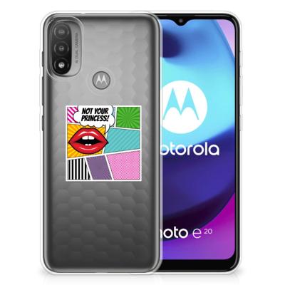 Motorola Moto E20 | E40 | Sillicone Back Cover | Popart Princess