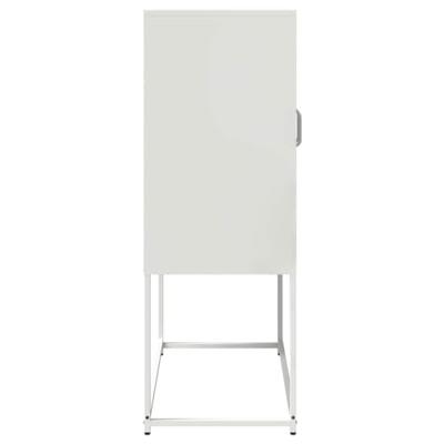 Hoge kast 68x39x107 cm staal wit