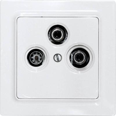 Eltako TV55E/3-pg TV/RF/SAT-afdekking Schroefbevestiging Eltako TV55E/3-pg TV/RF/SAT-afdekking Schroefbevestiging