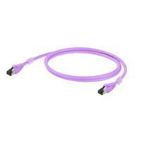 Weidmüller 2701550005 RJ45 Netwerkkabel, patchkabel CAT 6A S/FTP 0.50 m Violet 1 stuk(s) - thumbnail