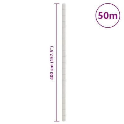 VidaXL Worteldoek 4x50 m polypropeen wit