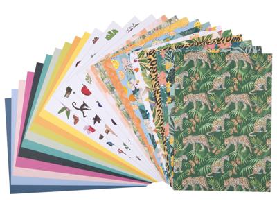 crelando Knutselset (motief karton blok/tropisch)