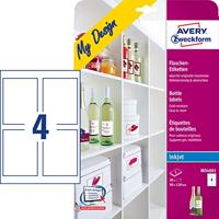 Avery-Zweckform MD4001 Flesetiketten 90 x 120 mm Papier Wit 20 stuk(s) Permanent hechtend Inkjet - thumbnail
