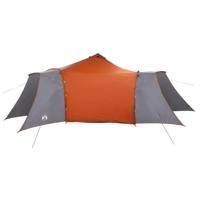 Tent met dak Grijs en Oranje 492 x 492 x 275 cm Polyester - thumbnail