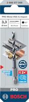Bosch Accessoires PRO Metal HSS Metaalboor HEX Impact | 3,3 x 36 x 75 mm - 2608577568 - thumbnail