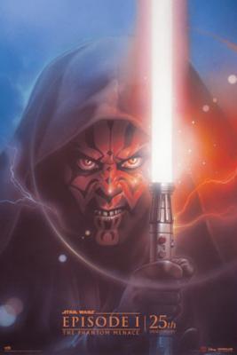 Poster Star Wars - EP 1 The Phantom Menace 25th Anniversary 61x91,5cm Poster Star Wars - EP 1 The Phantom Menace 25th Anniversary 61x91,5cm