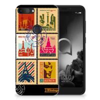 Alcatel 1S (2019) Siliconen Back Cover Postzegels - thumbnail