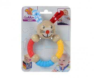 Eichhorn baby bijtring konijn van hout