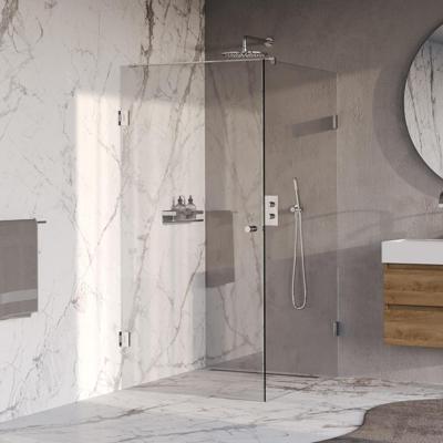 Brauer Void - Carving Douchecabine met Draaideur - Helder Glas - 100x120x200 cm - incl. Glascoating - Chroom