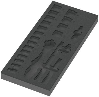 Wera 9821 Schuimrubberen inzetstuk voor 8000 B Zyklop ratel 3/8" Set 1, zonder gereedschap, 172 x 30 x 392 mm - 05137321001