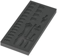Wera 9821 Schuimrubberen inzetstuk voor 8000 B Zyklop ratel 3/8" Set 1, zonder gereedschap, 172 x 30 x 392 mm - 05137321001 - thumbnail
