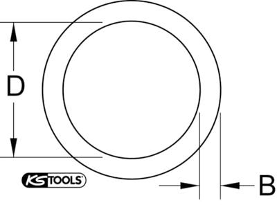 KS Tools 515.1382 5151382 O-ring Aandrijving 3/4 (20 mm) 1 stuk(s)