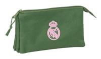 Pennenetui met 3 vakken Real Madrid C.F. Kaki 22 x 12 x 3 cm - thumbnail