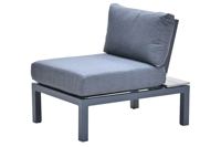 Garden Impressions Nicolle loungestoel- Carbon black/Donker grijs - thumbnail